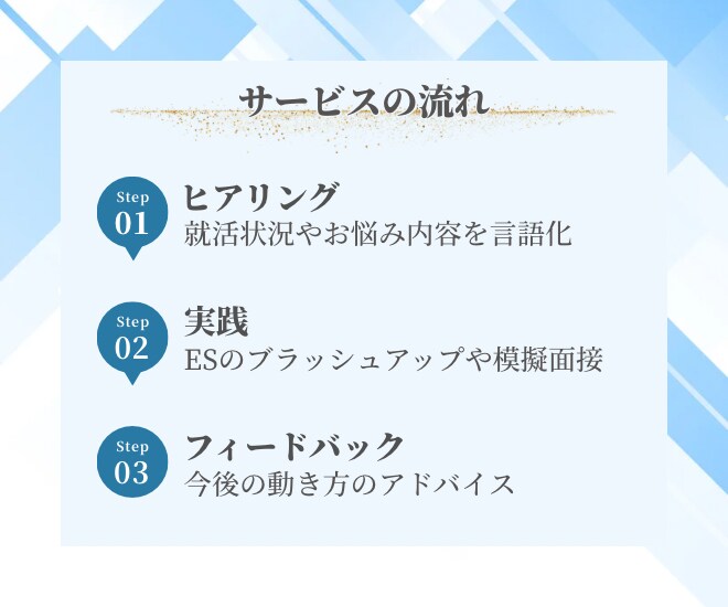 現役キャリアコンサルタントが就活の相談に乗ります 【新卒就活応援】自己理解、エントリーシート添削、面接対策 イメージ3