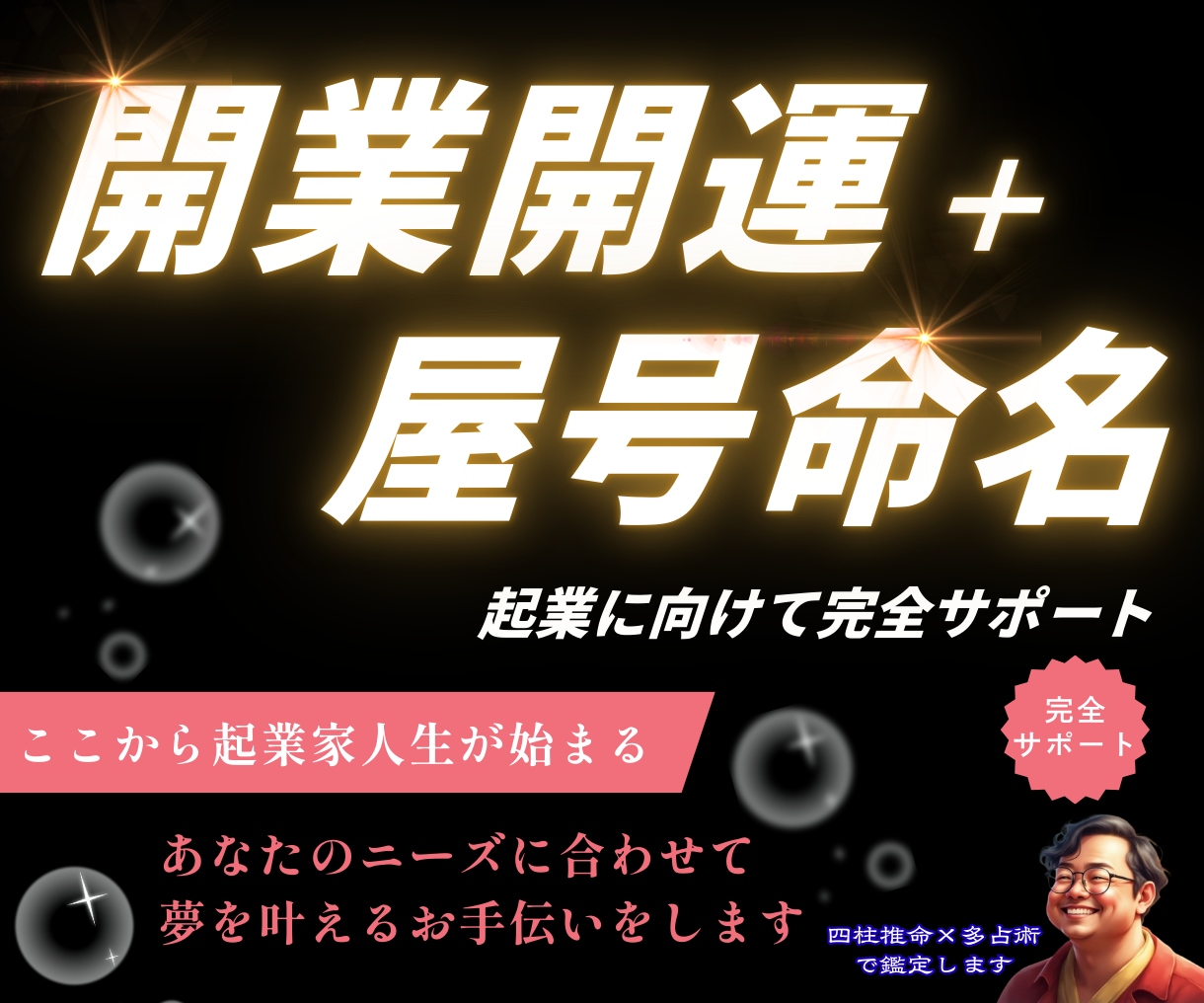 独立・開業の事業運＋屋号の命名セット鑑定します 恋と人生の流れを整え、迷いを言語化する占い イメージ1