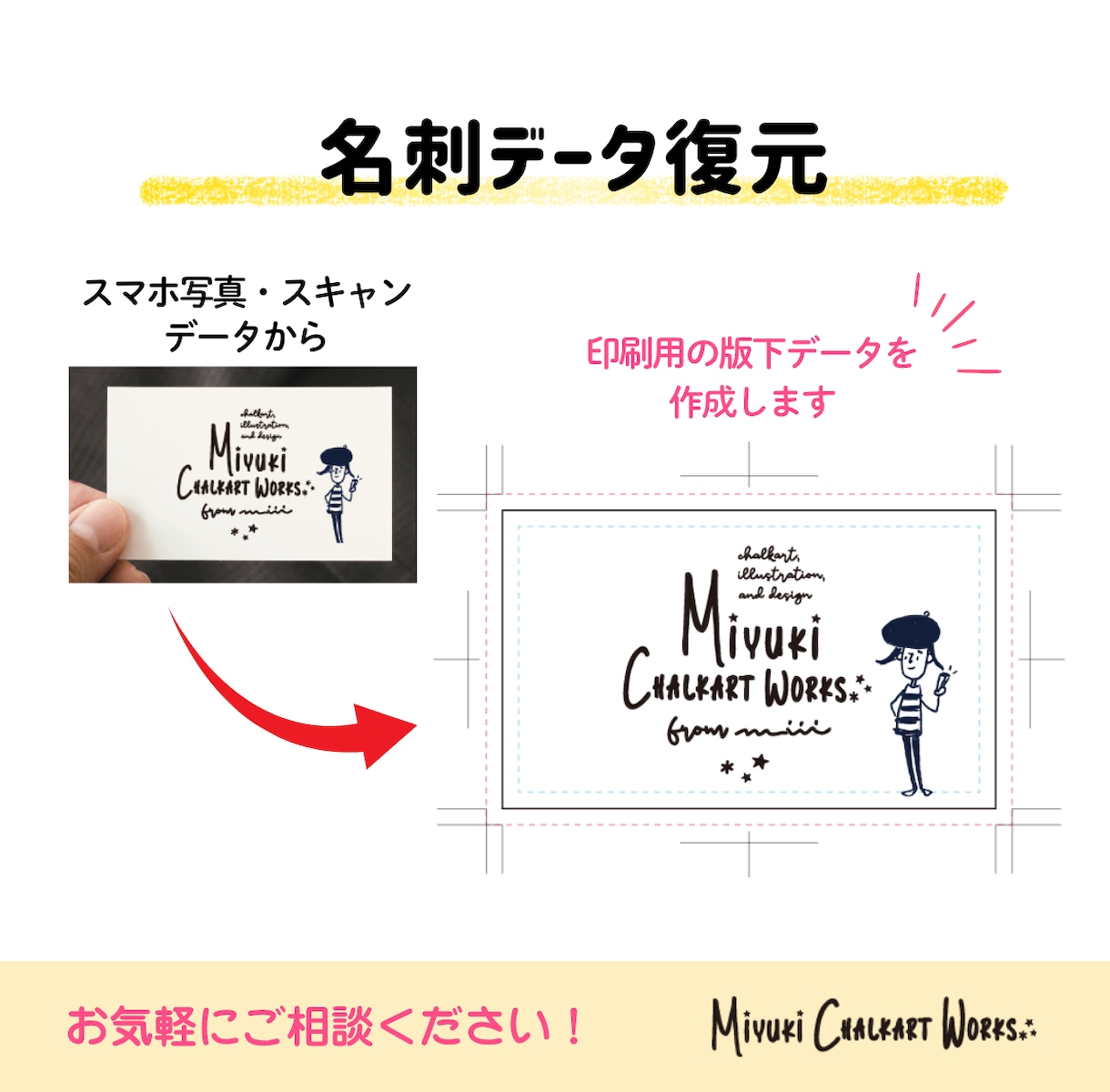 印刷会社に渡せるaiデータを作成します 印刷初心者さんも安心♪急ぎのデータ作成もご相談ください イメージ3