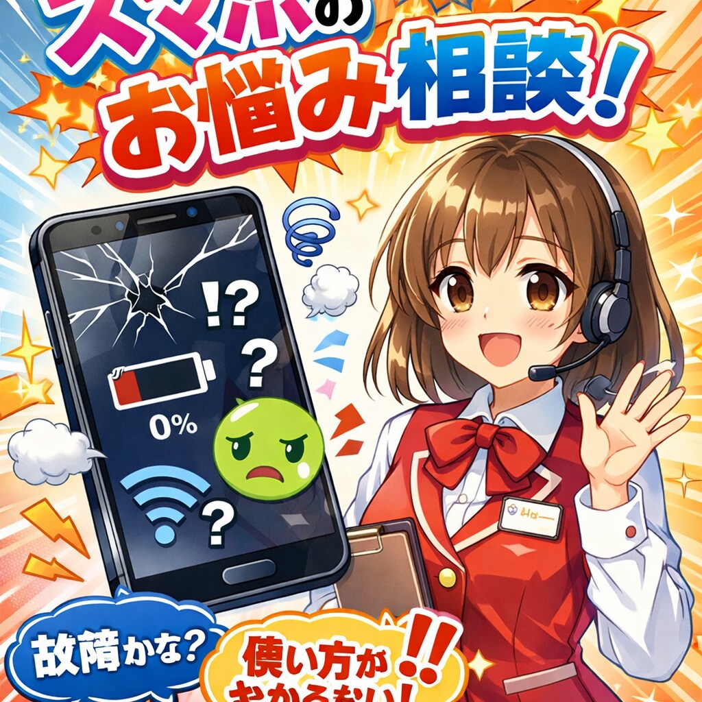 スマホのお困り事、相談のります 元ケータイショップ店員が優しく相談のります！ イメージ1