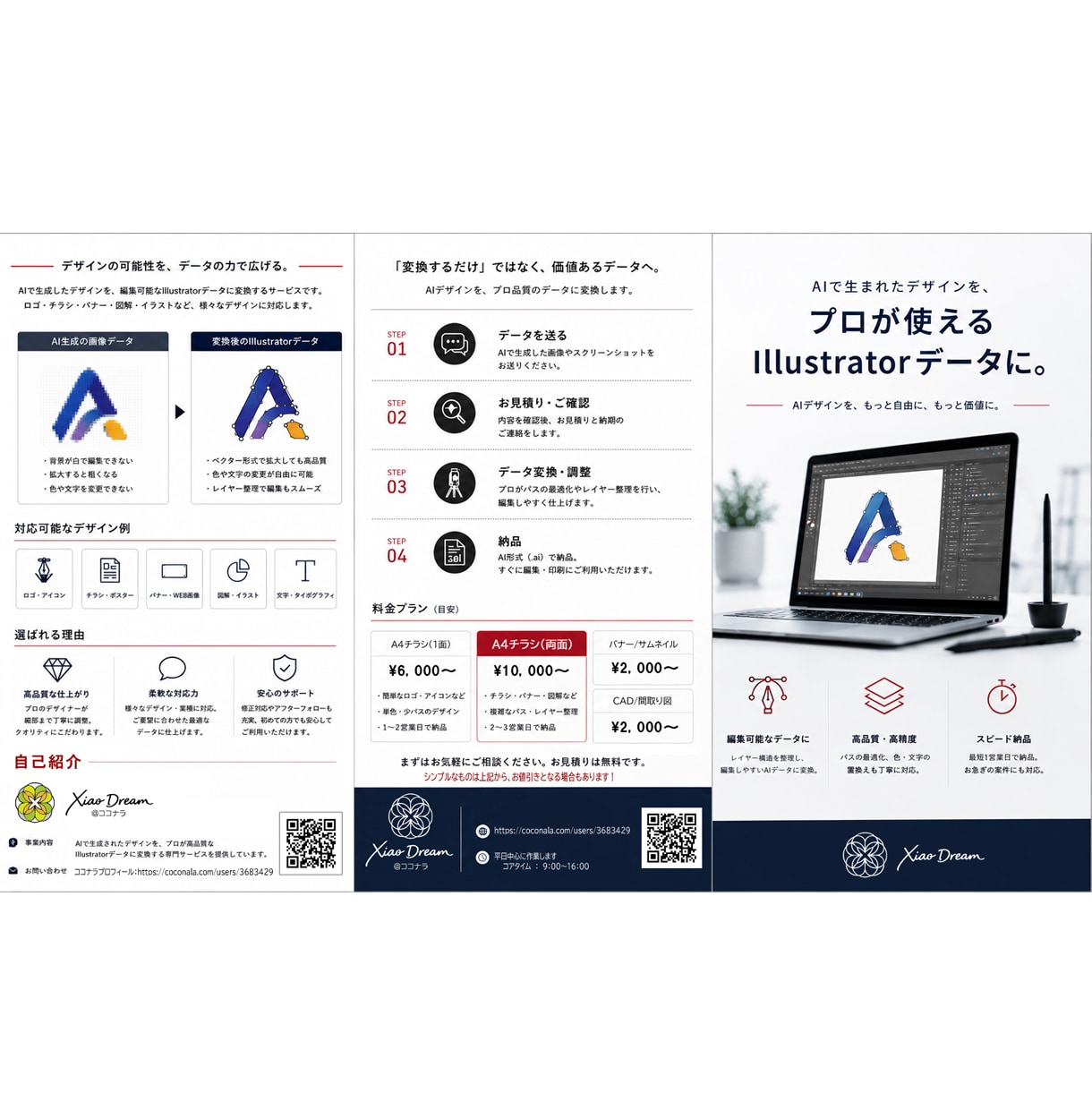 AI生成画像→編集可能データにトレースいたします ☆AI画像、そのまま「使えない問題」解決します！ イメージ4