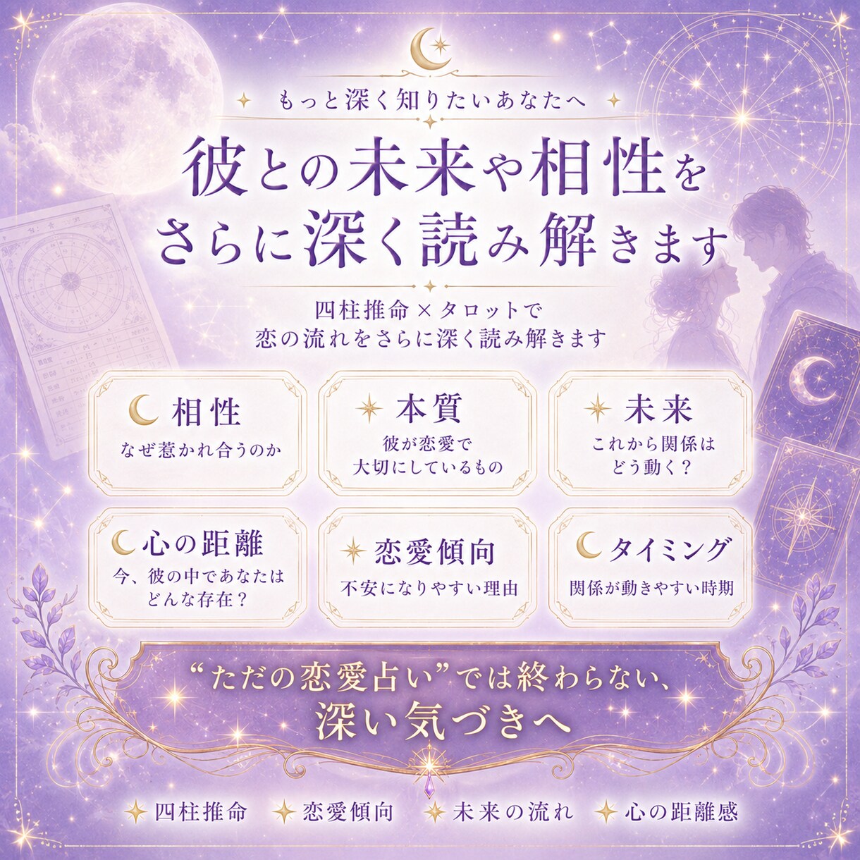 恋の不安…彼の本音を丁寧に視ます 限定価格✨揺れる恋心をカードから潜在意識リーディング イメージ7
