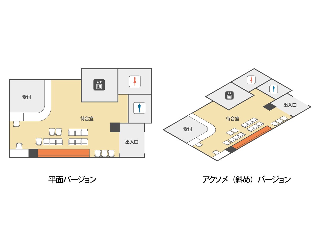マップ（建物案内図・駐車場案内図など）を作成します 【シンプルかつわかりやすい図を安く提供します】 イメージ3