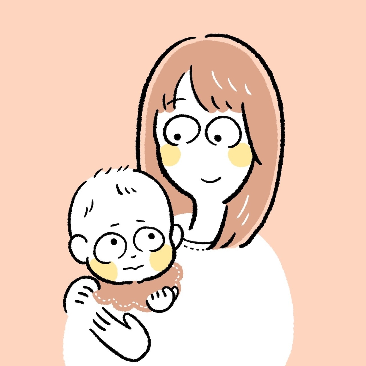 ブログSNS用｜シンプルなゆるかわアイコン描きます 商用OK！温かく優しいイメージが伝わるゆるイラストです イメージ8