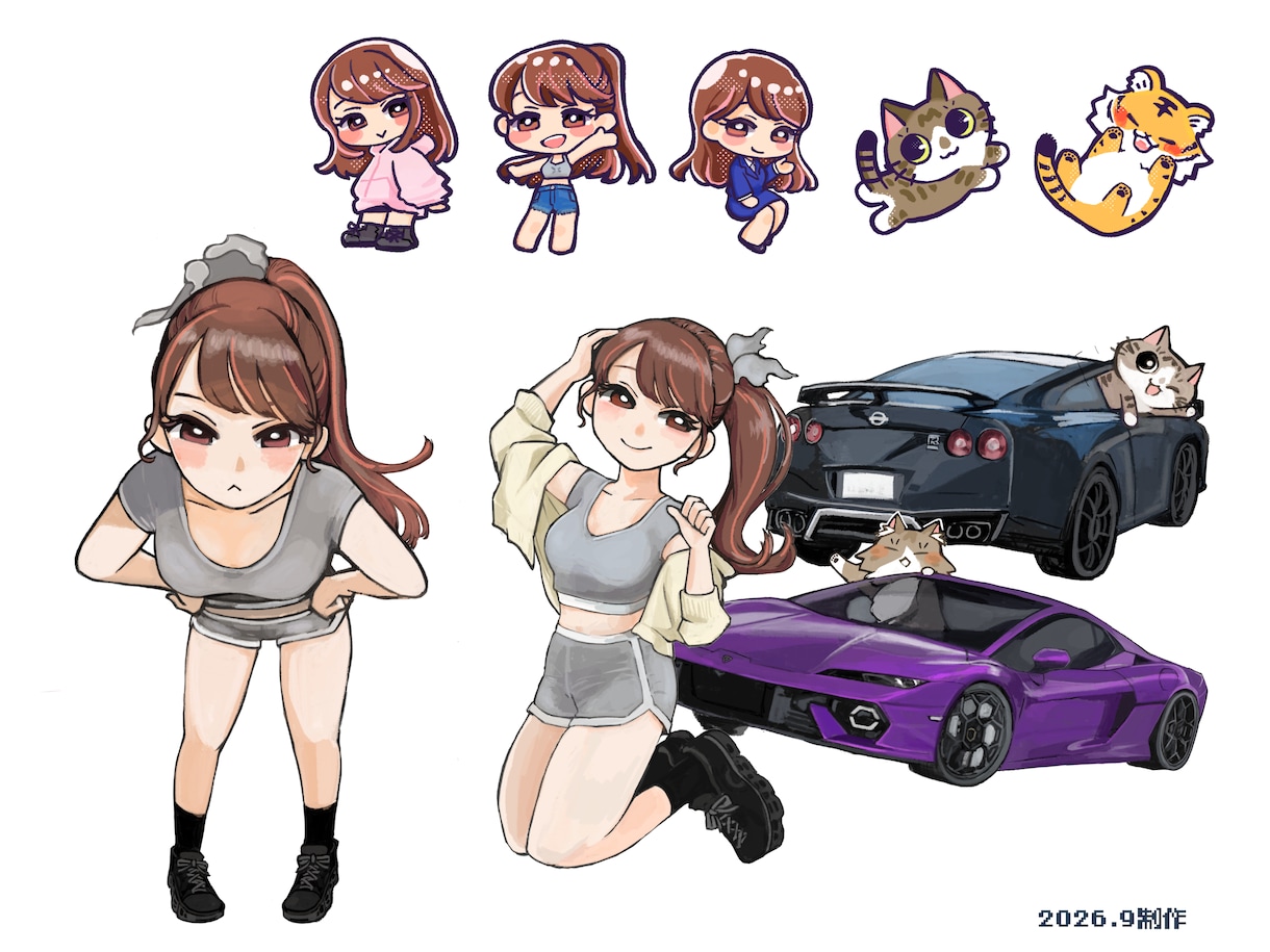 イラスト制作承ります 立ち絵、アイコン、サムネイル、一枚絵など イメージ3