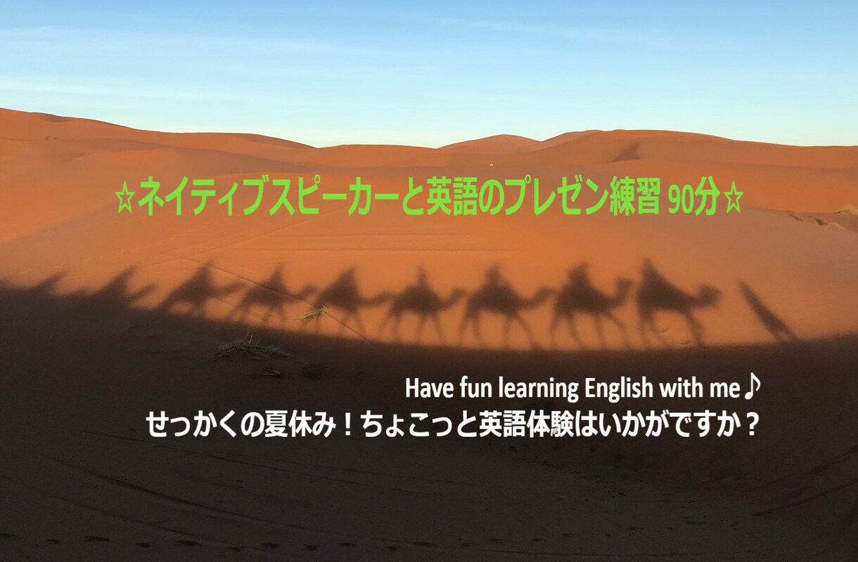 英語のプレゼンテーション練習 お手伝いします ネイティブ目線でアドバイス！事前練習で英語プレゼンに自信を☆ イメージ1
