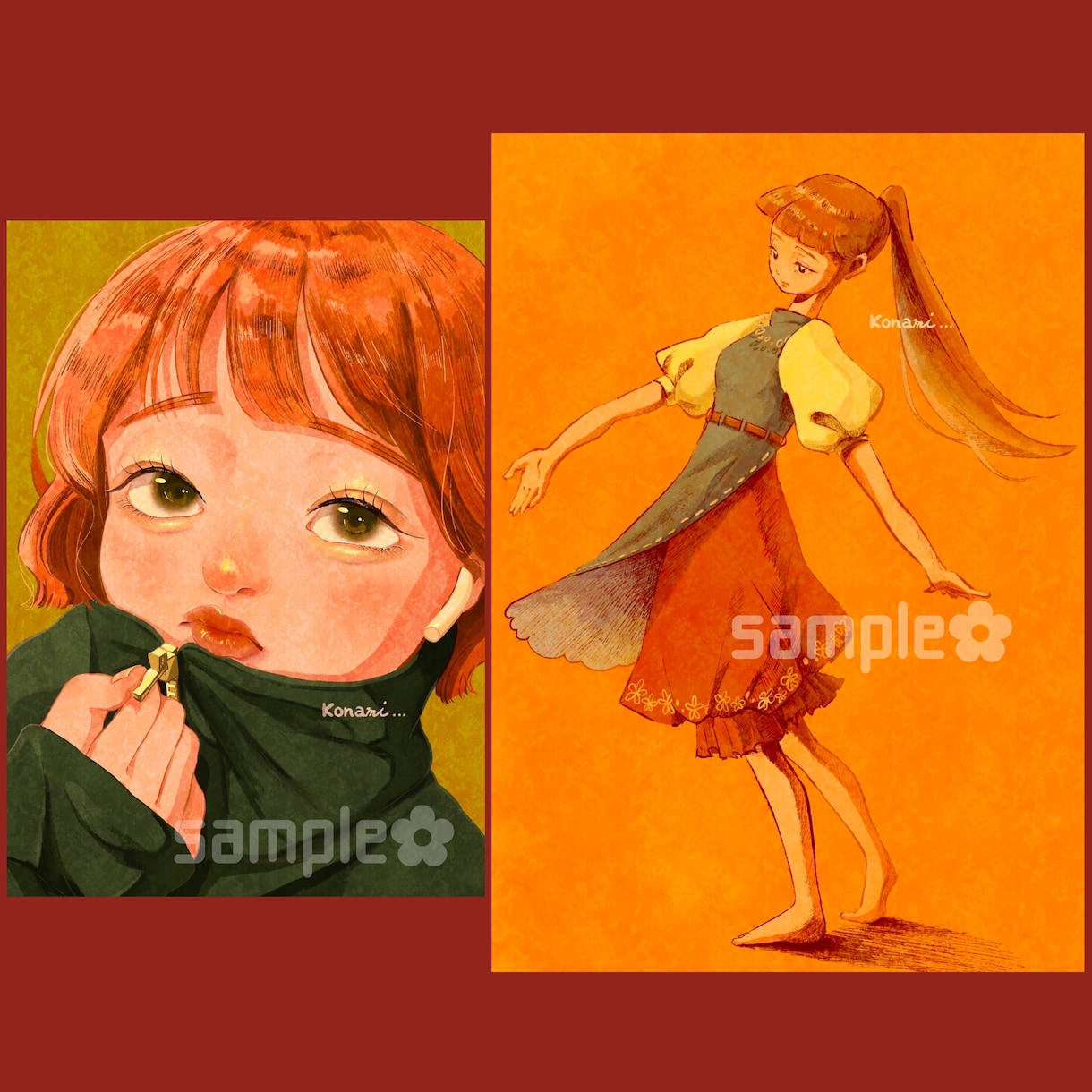 イラスト歴10年♡やさしい似顔絵・イラスト描きます アイコン、キャラクター、可愛い、ゆるふわ系、女の子、人物など イメージ2