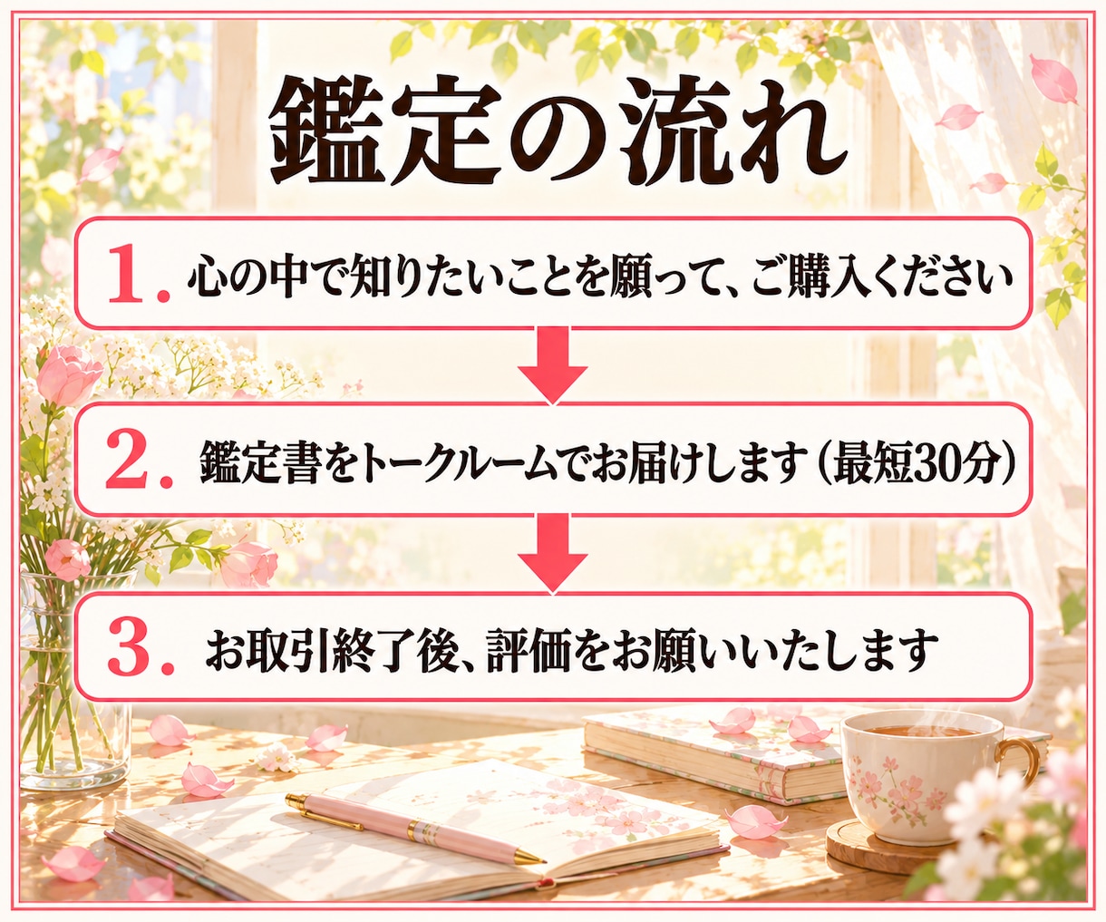 タロットおみくじ10項目/開運のおまじない占います 【最短30分】10項目の運勢と、開運のおまじない イメージ5