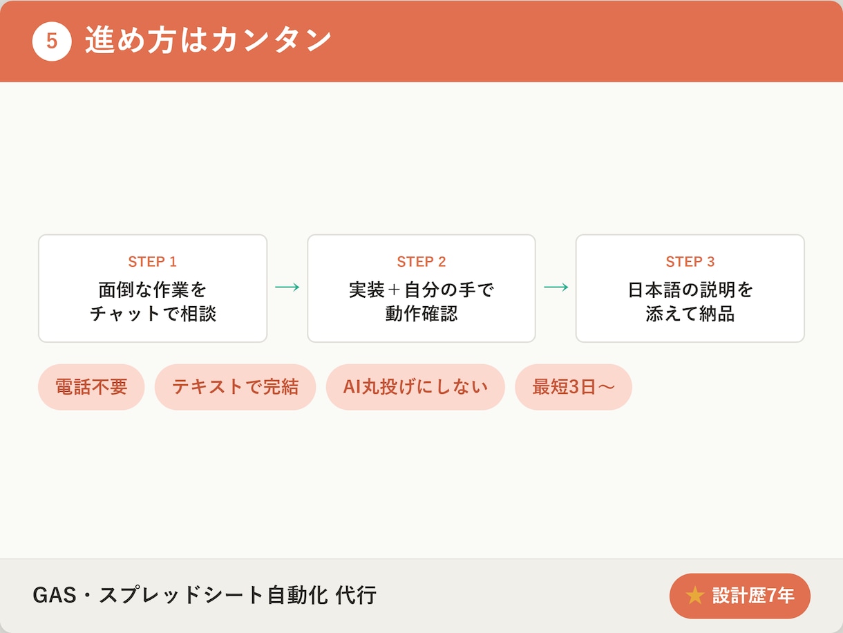 GASでスプレッドシート業務を自動化します 元ゲームプランナーが使える状態まで仕上げる自動化代行 イメージ5