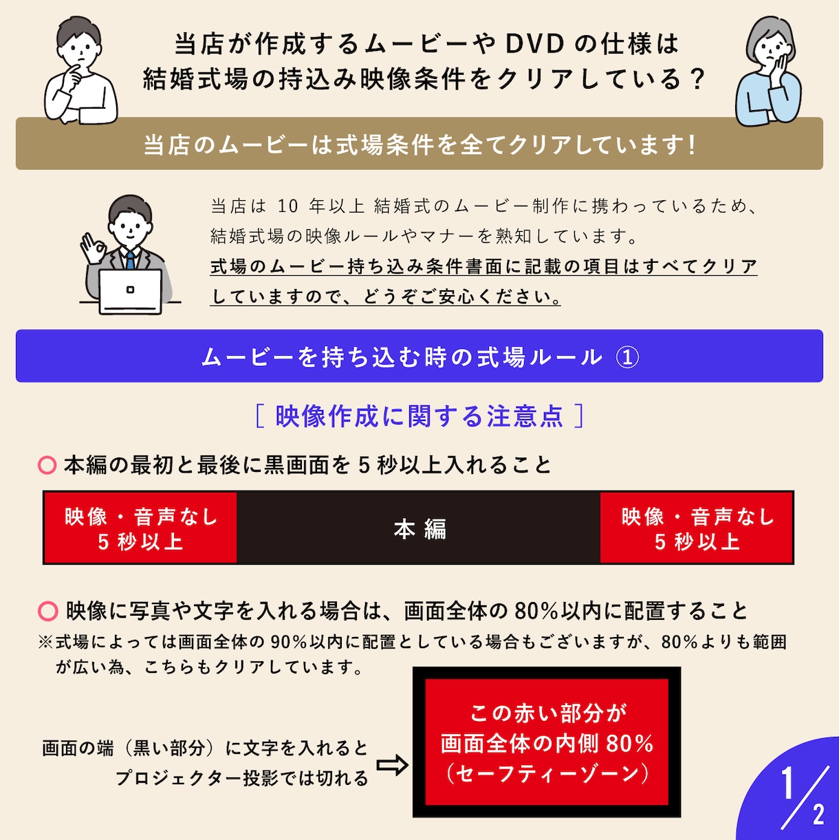 シネマティックなエンディングムービー作ります メッセージのみでの作成も可能！デザインは3つから選べます イメージ8