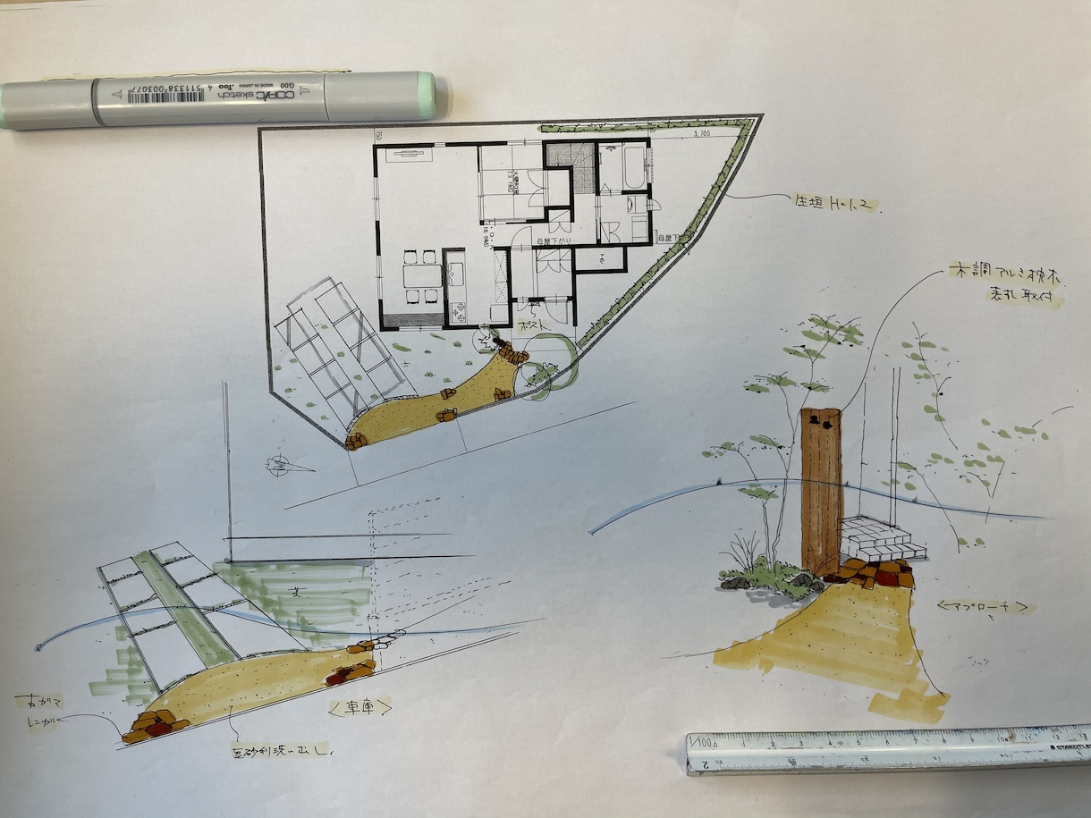 エクステリア、庭、外構のプラン作成します 現役デザイナー、施工管理のプロが外回りの計画をプロデュース。 イメージ1