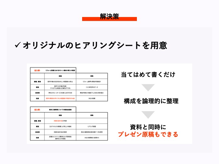 自信を持てるパワーポイントを作ります オリジナルのヒアリングシートに記入するだけで勝手に完成！ イメージ8