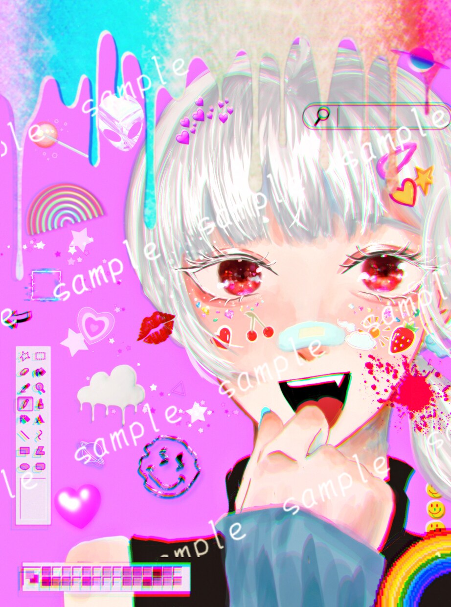 厚塗りタッチのSNS用アイコン/イラスト描きます TwitterやYouTubeなどのSNSで使えるアイコン イメージ3