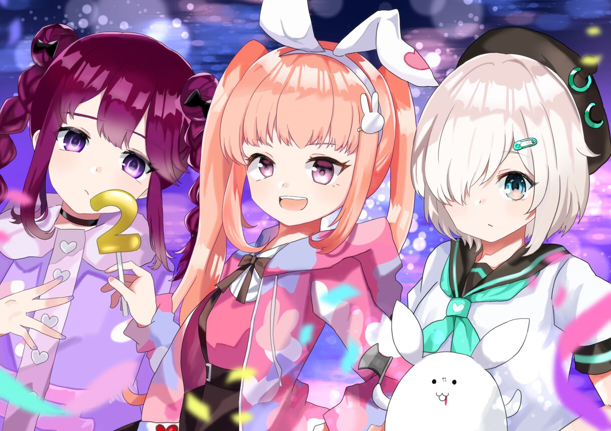 ご希望の可愛い系のイラスト描きます グッズやYouTube、SNS用などイラストを制作します！ イメージ4