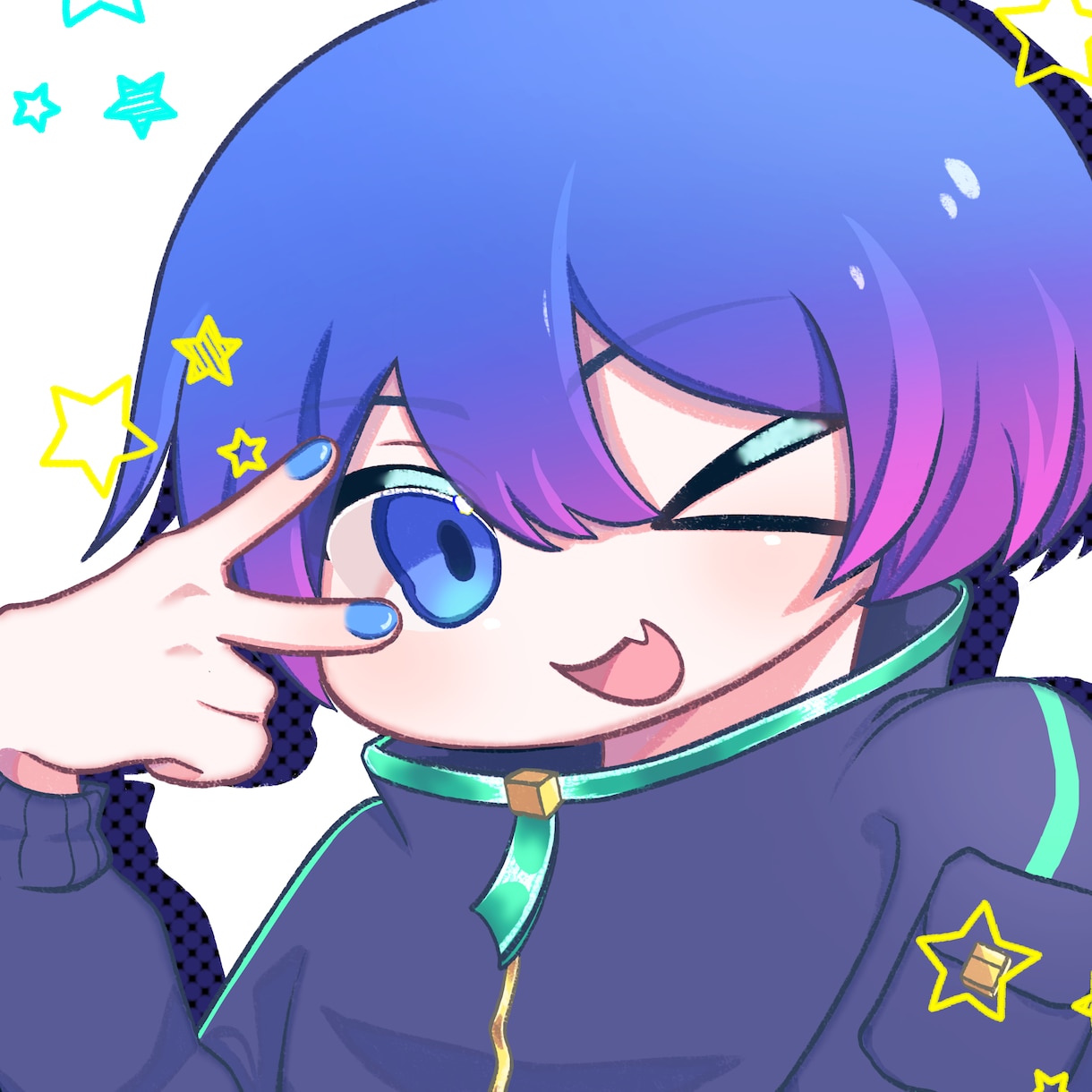 可愛いアニメ塗りのアイコン描きます 可愛いイラスト描くの大好きです！ イメージ3