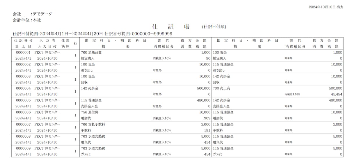 Excelデータから試算表等の作成をおこないます 仕訳データをExcelでいただければ、試算表等を作成します イメージ1