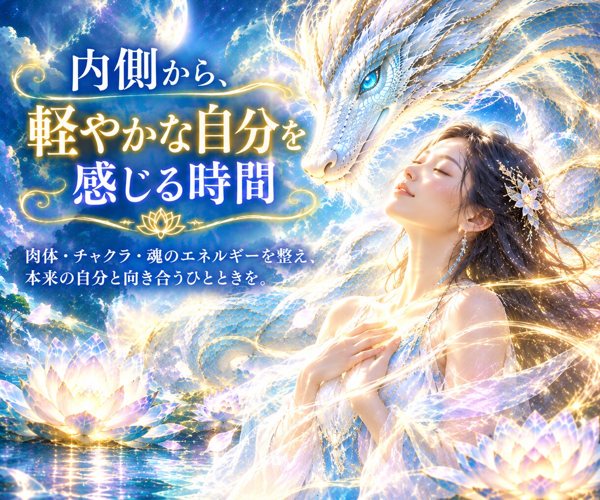 龍の波動で本来のエネルギーを整えます 龍の波動に包まれ内側の流れを整えていく イメージ7