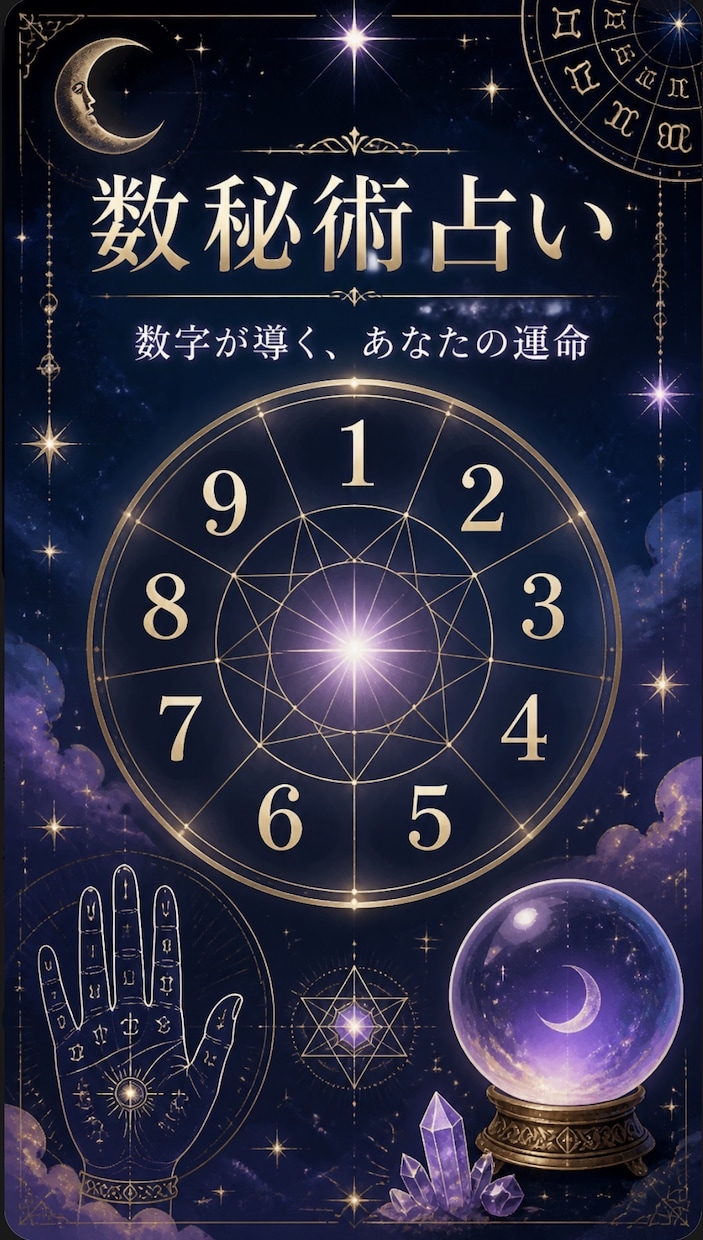 数秘術で本質と今後の流れを鑑定します 生年月日だけでOK|恋愛・仕事の傾向もお伝えします イメージ1
