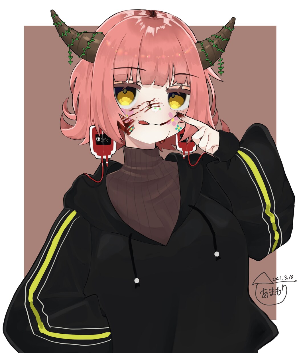 女の子のイラスト描きます 可愛い子、病みのある子、性格悪そうな顔等描くのが得意です。 イメージ3