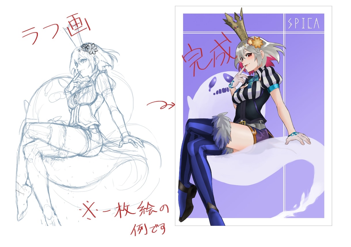 グッズ制作用イラストを描かせて頂きます 表情、ポーズ…どんなご要望にもお応えします！ イメージ3