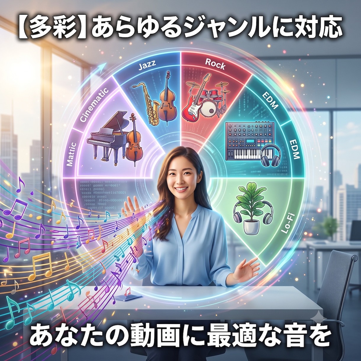 即日納品★AI高品質YouTubeBGM作ります 最短即日◎著作権フリーの高品質オリジナルBGMを爆速でお届け イメージ5