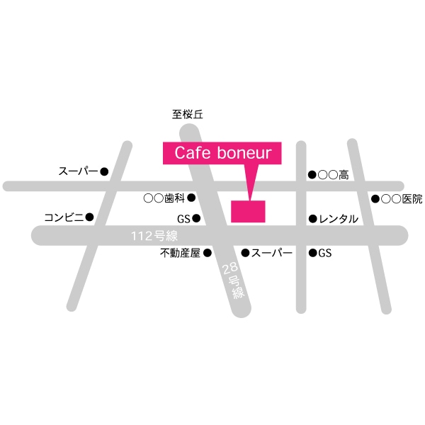 手書き画像から地図を作成致します チラシや名刺・HPに地図が必要な時に！ イメージ1