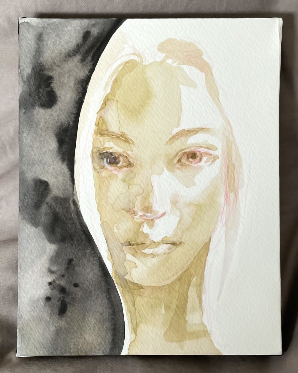 手描き：小さいサイズ：水彩風似顔絵を作成します アナログ絵画ならではのあたたかみ イメージ3