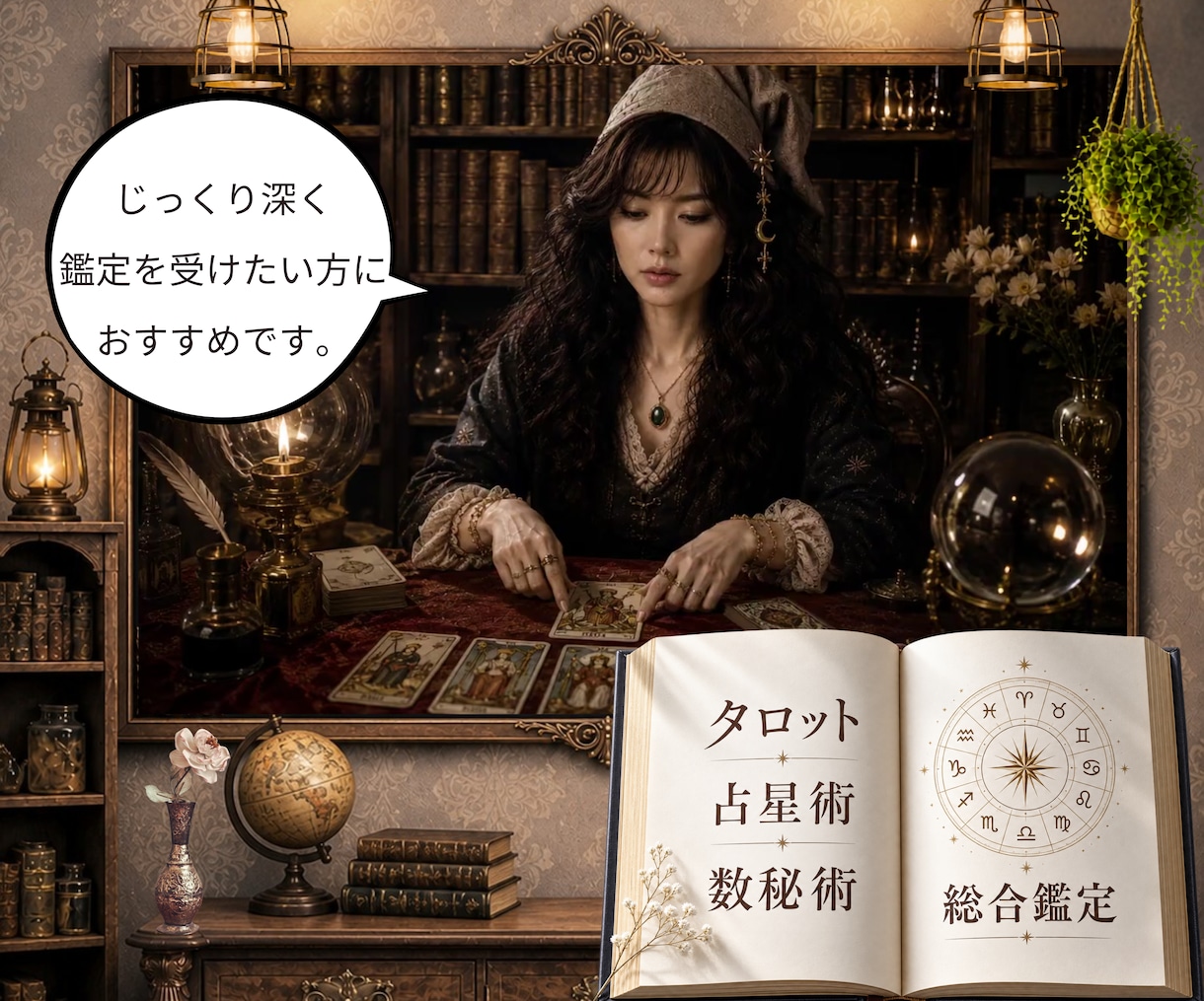 恋愛タロット×占星術×数秘総合鑑定します 彼の気持ちと恋の行方を読み解く鑑定 イメージ1
