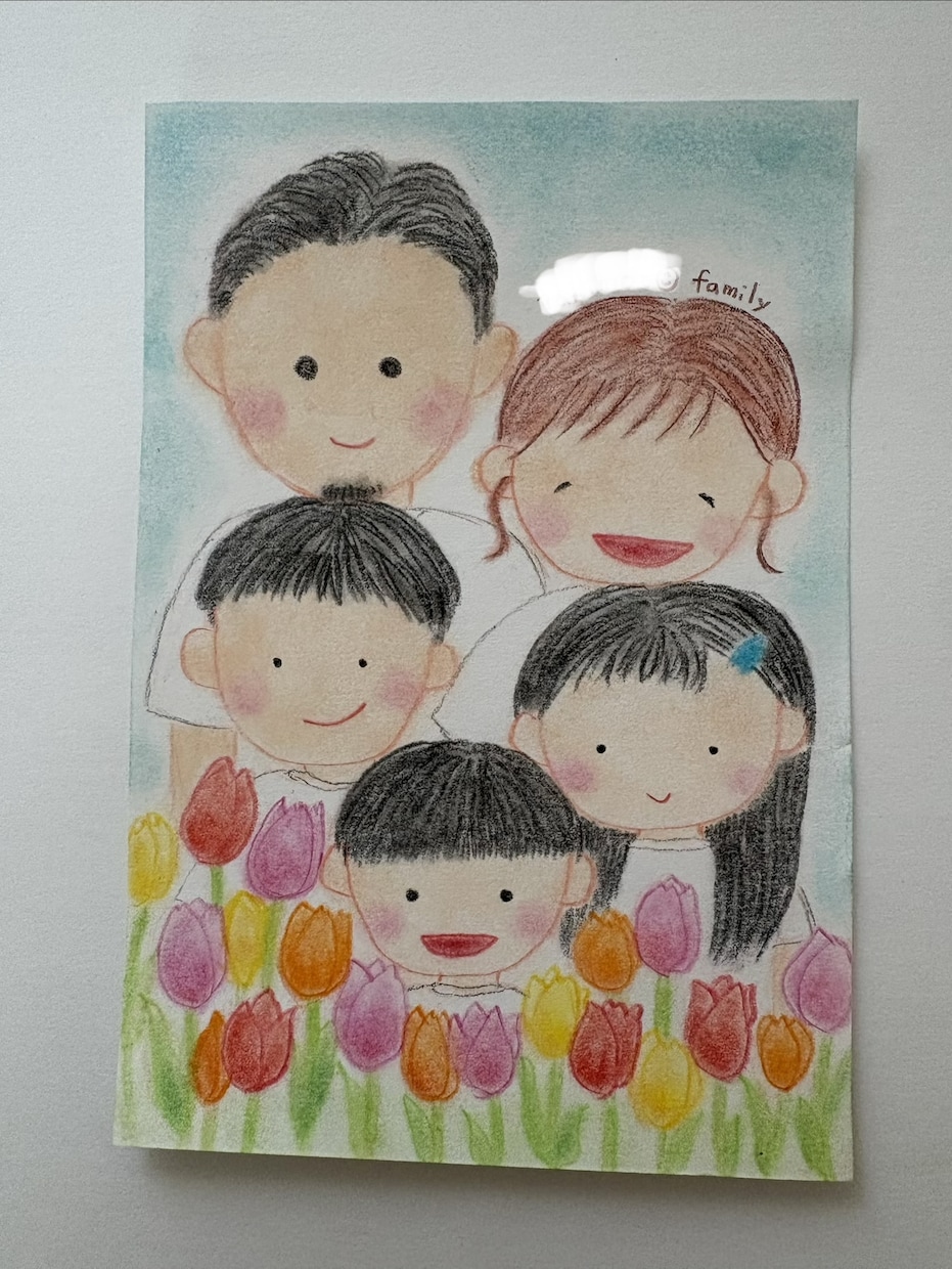 幸せな気持ちになる。ゆるふわ似顔絵描きます SNSアイコンやお祝いに。幸せ届ける手描きイラスト イメージ1