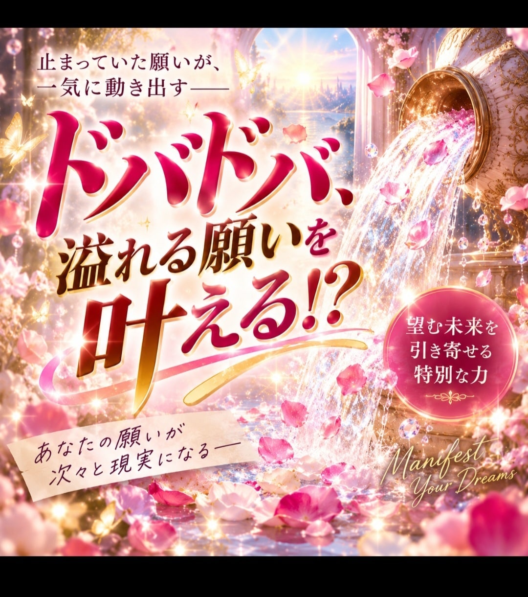 ドバドバ★相談内容不要★溢れるほど叶う施術します ★120％欲張り歓迎★叶えるバージョンアップ★ イメージ1