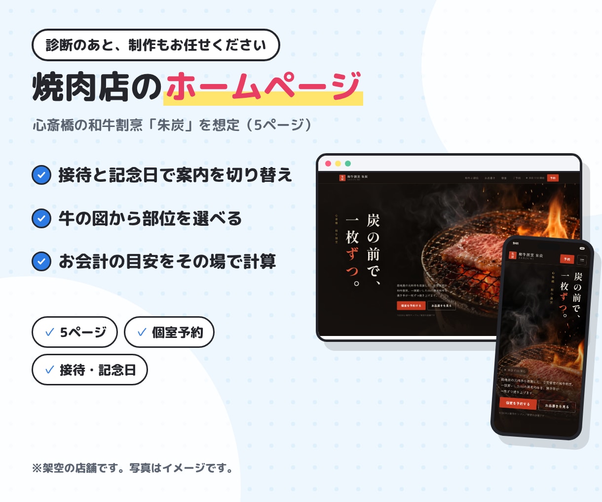 問い合わせが来ない原因をサイト診断します URLを送るだけ。スマホ目線で改善点をお伝えします イメージ8