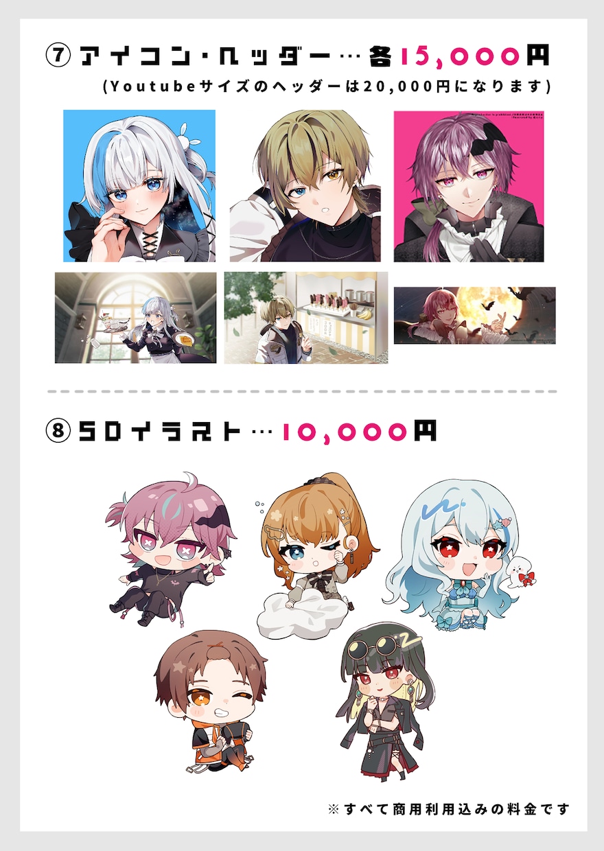 VTuberイラストからモデリングまとめて作ります 女性・男性・中性モデル大歓迎！ イメージ7