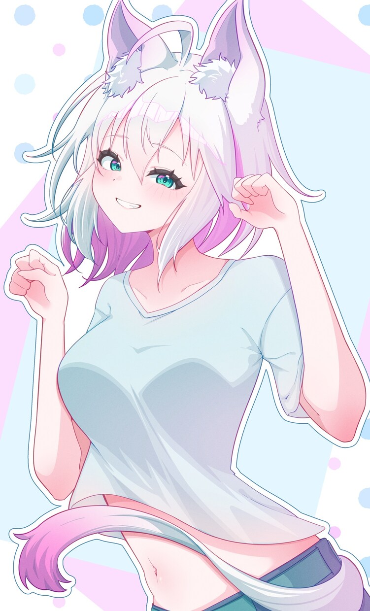 商用利用OK！アニメ塗りのイラスト描きます 目を惹くバストアップイラスト！サムネイル、グッズなどに！ イメージ8
