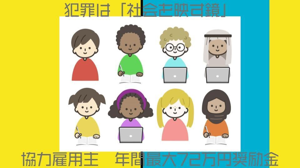 就労生活指導。協力雇用主年最大72万円奨励金でます 保護観察の対象となった人などを雇用方法についてコーチング イメージ1