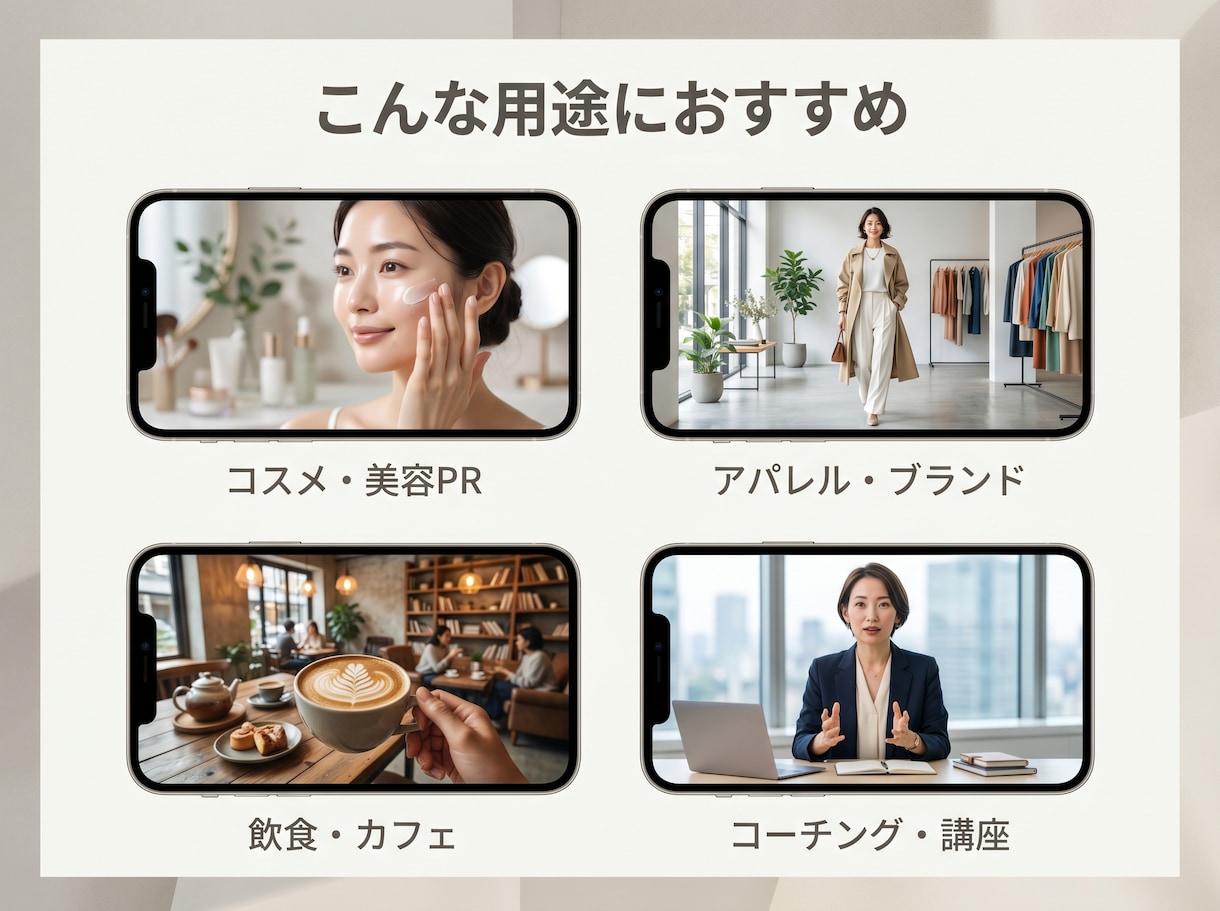 撮影不要｜AIで縦型SNS動画を作ります AIで作る縦型ショート動画。広告・SNSに。 イメージ3