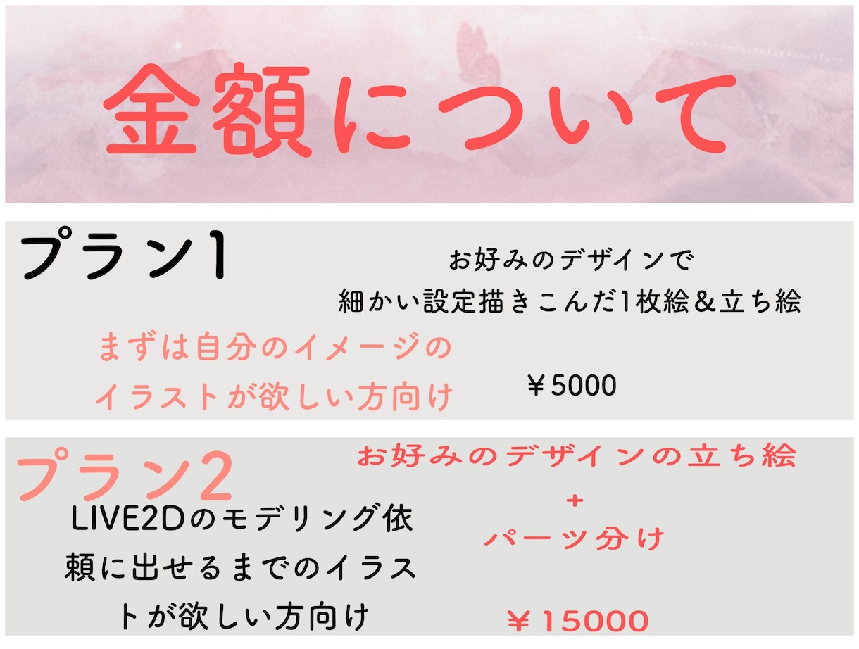 VTuberlive2dイラスト制作します 可愛く、かっこよく等なりたいを形にします！ イメージ2