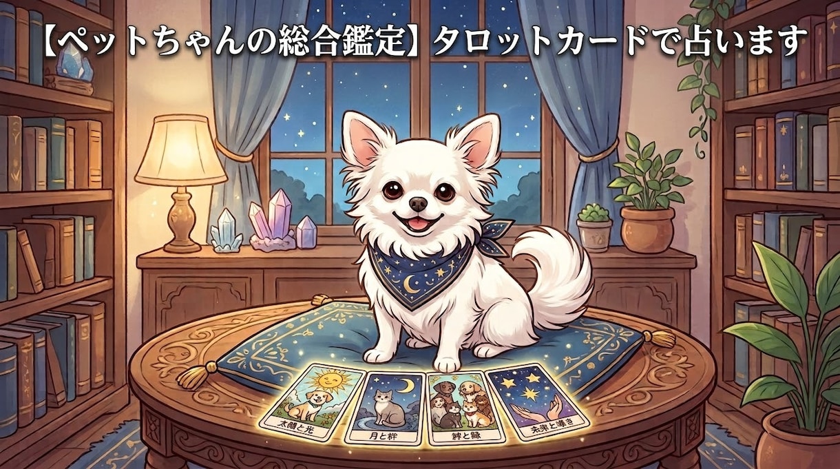ペット総合鑑定！寄り添う優しいタロット占い届けます ペットちゃんの想いや絆、今伝えたい言葉を総合鑑定！ イメージ1