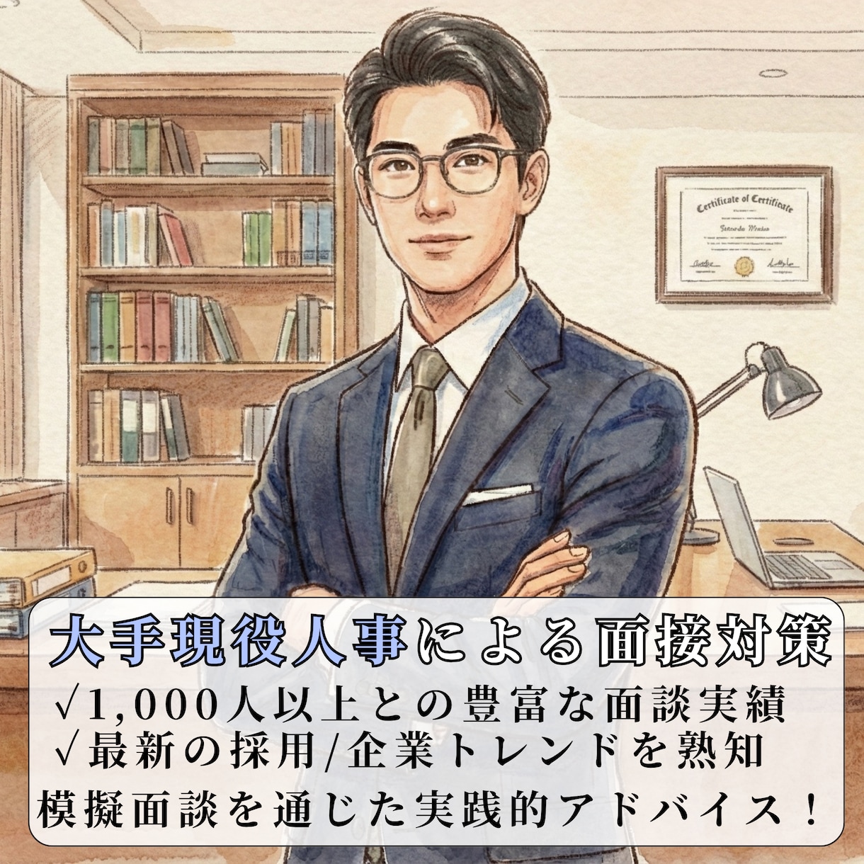 大手現役人事が面接対策をします 【本番を想定した模擬面接】現役の採用担当の目線で具体的に解説 イメージ2