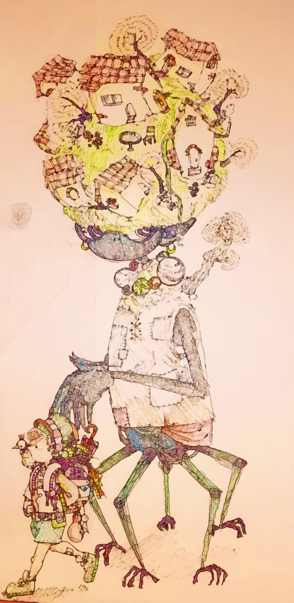 ごちゃごちゃした世界観の可愛い絵を描きます (スマホの背景･アイコンなどの用途に!) イメージ5