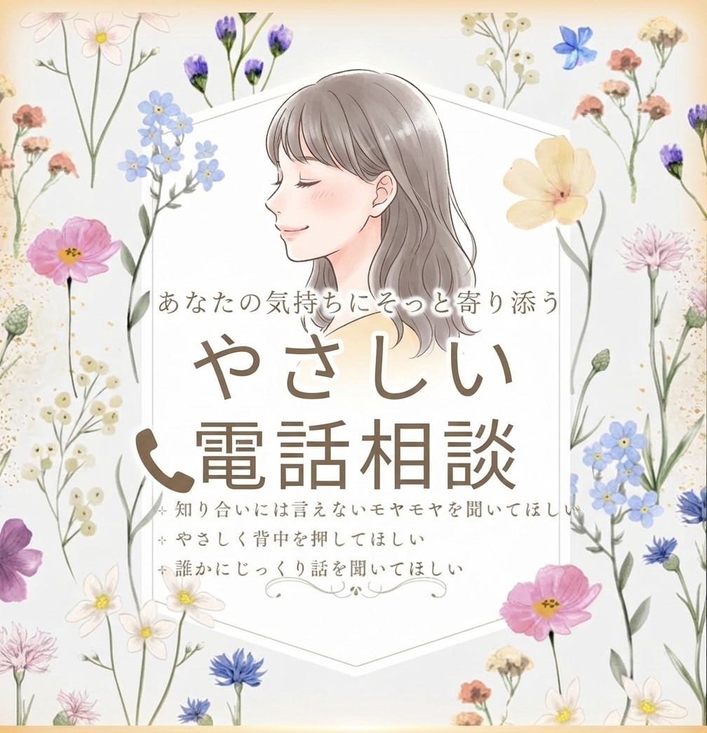 1分からOK｜やさしい電話相談で心に寄り添います 【女性限定】なんだかモヤモヤ…を話してスッキリ！⊹ イメージ1