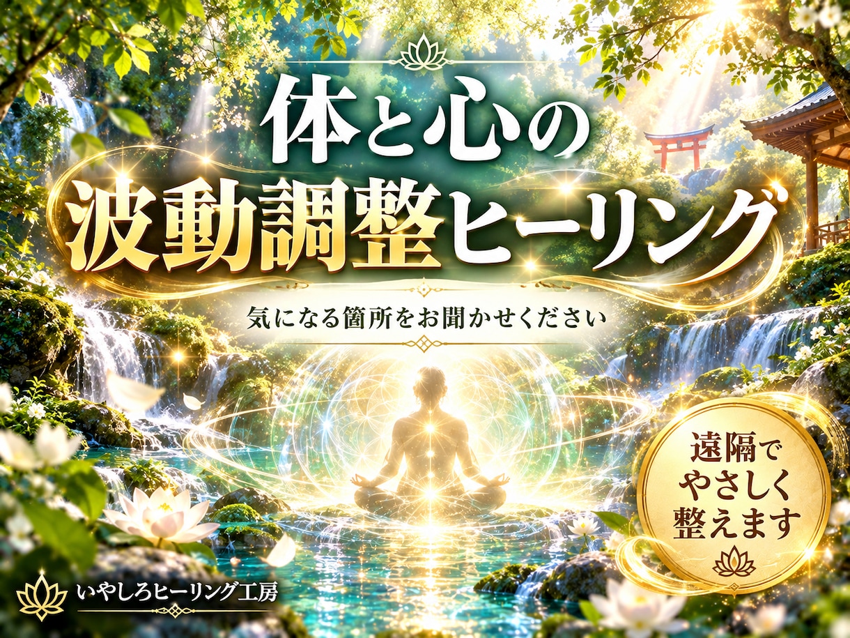 体と心の波動を整える遠隔ヒーリングをします 気になる箇所に意識を向け、やさしく波動を整えます イメージ1
