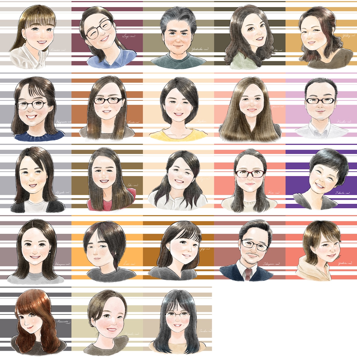 綺麗め繊細タッチで似顔絵描きます 老若男女、魅力を引き出します。アイコンやギフトにも◎ イメージ5
