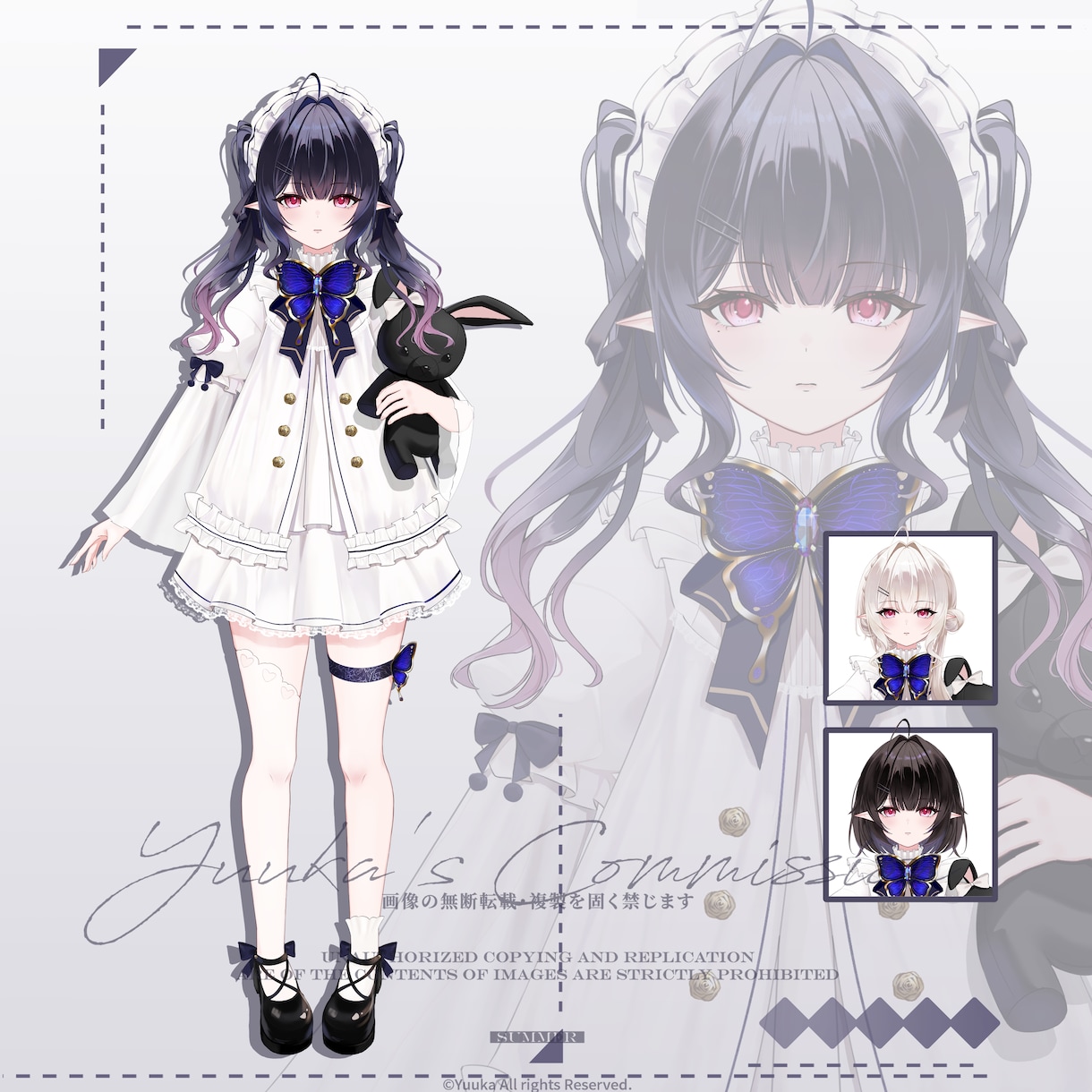 Live2Dモデル用の可愛い女の子を描きます Vtuber活動を支える魅力的な立ち絵！ イメージ1