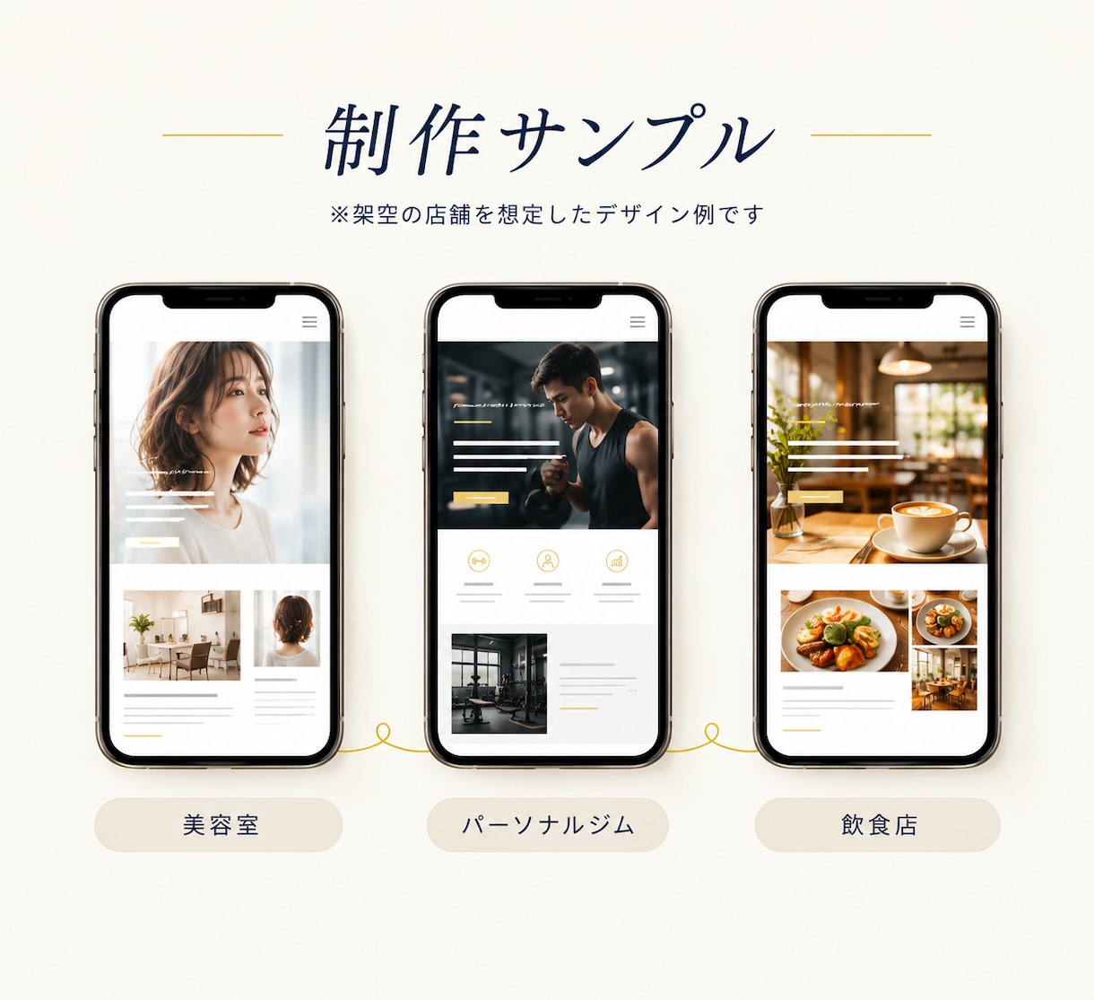 お店に合わせて仕立てるホームページを制作します お店の雰囲気や魅力に合わせて、ひとつひとつ仕立てます。 イメージ5