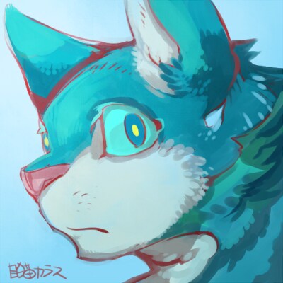 【即日～3日納品】簡単なアイコンイラスト作成【人外・ドラゴン・ケモノ・モンスター】 イメージ1