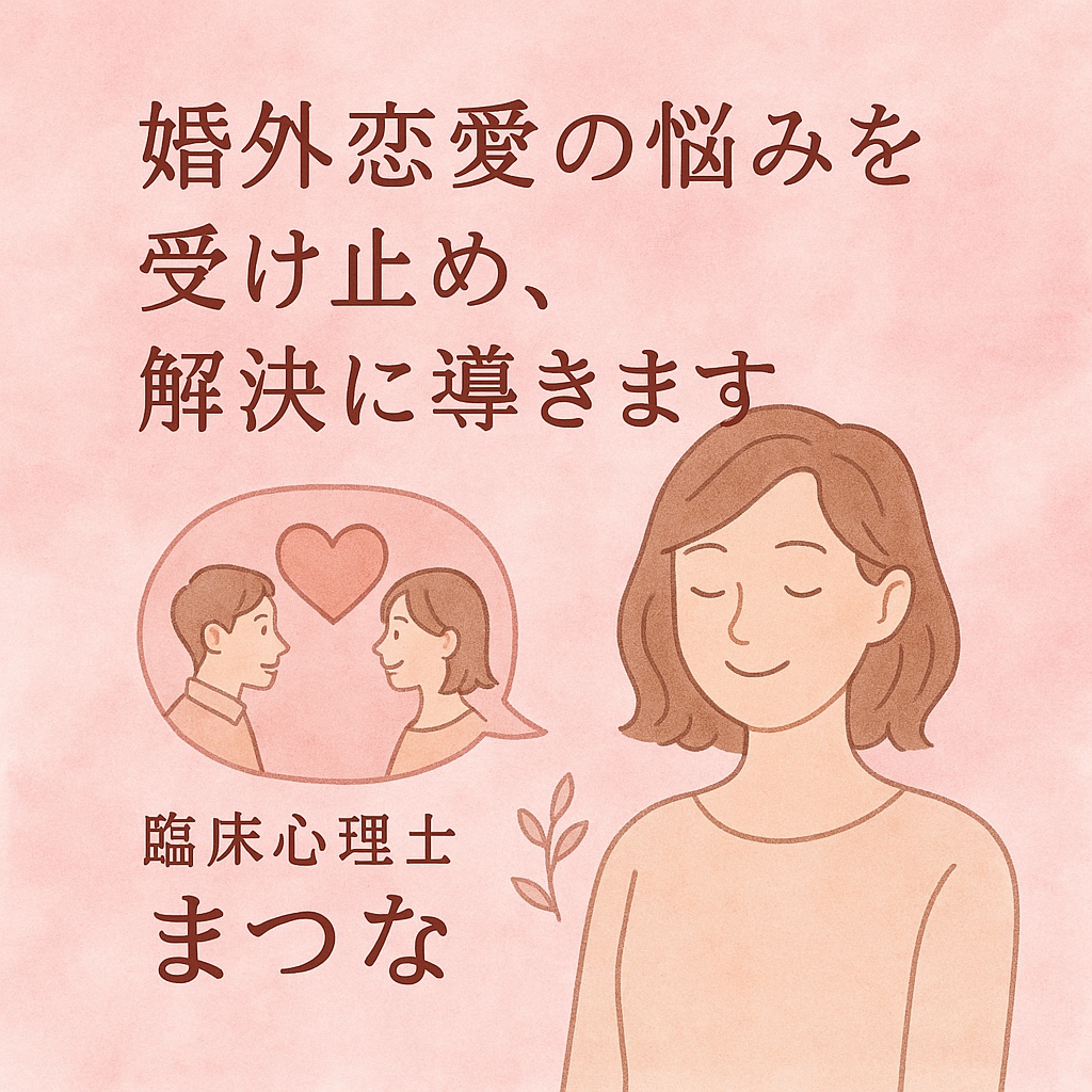 恋愛相談のプロが婚外恋愛のお悩みを受け止めます あなたの頭と心を整理します｜最適なアドバイスをします｜ イメージ1