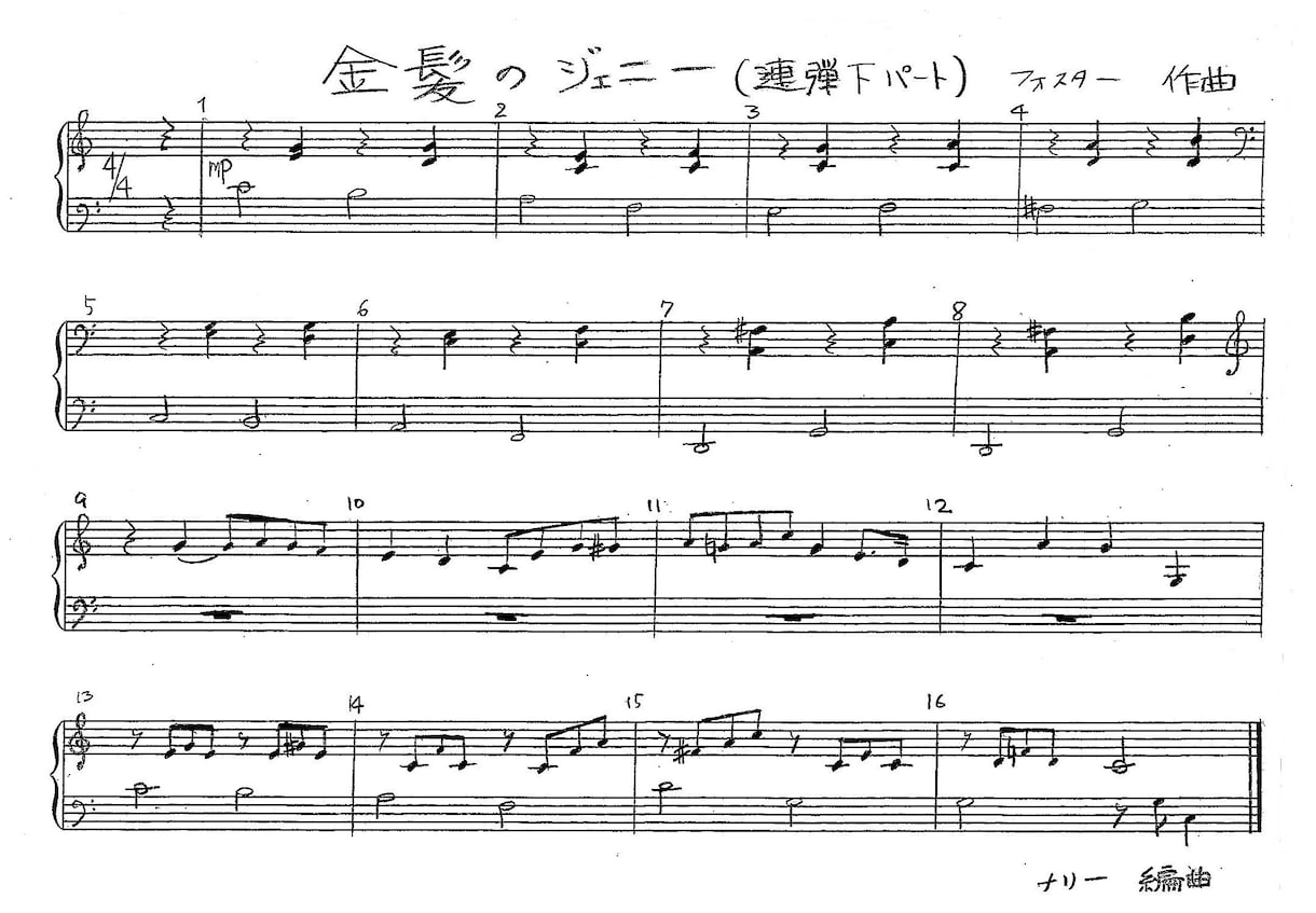 手書きの楽譜の読み書きのキーボードレッスンします 楽譜の読み書きは基礎を繰り返して指導されることで習得できます イメージ4
