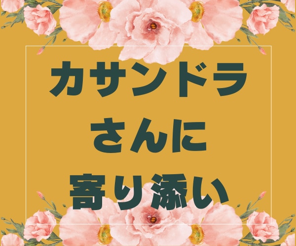 カサンドラ✳️誰にも理解されない辛さをお聞きします 家族、パートナー、身近な人の発達障害で心が疲弊している現実を イメージ5