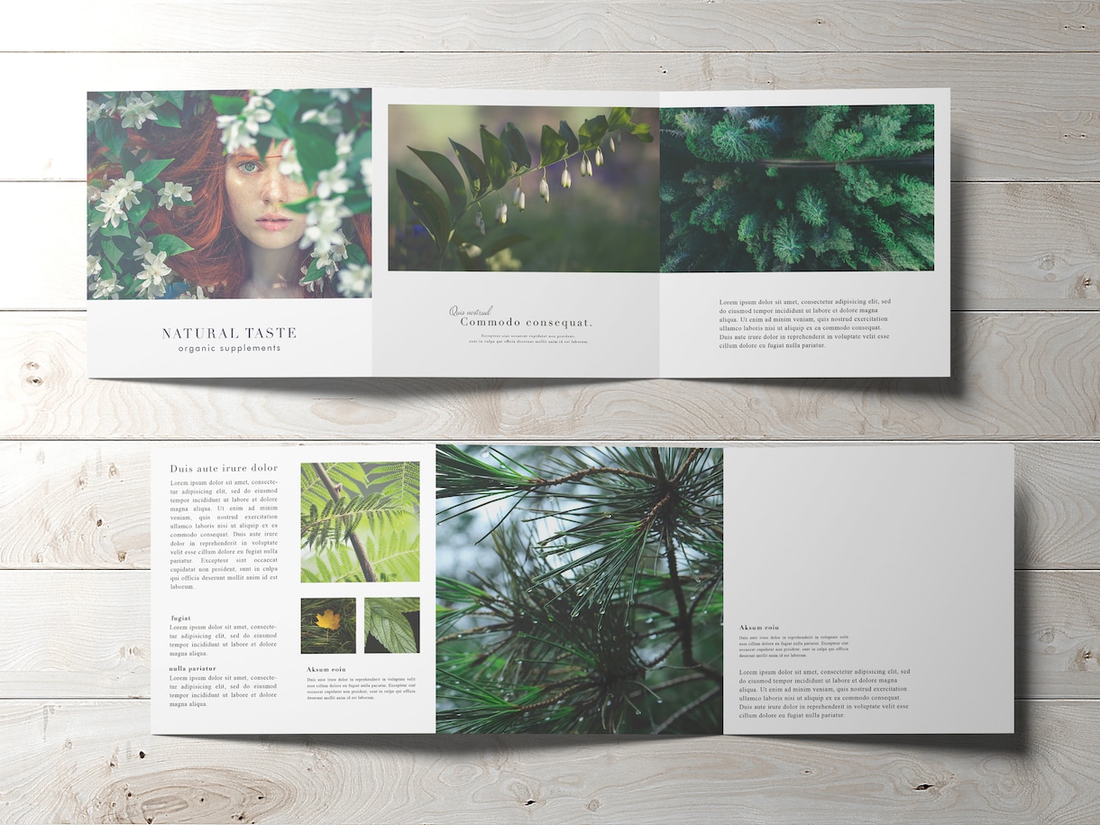 シンプルミニマル！引き算デザインフライヤー作ります 思わず手に取る…無駄を削ぎ落とした美しいデザインを最速で提供 イメージ1