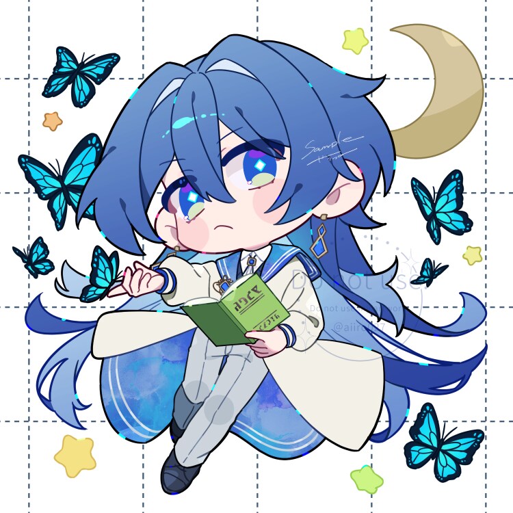 もちっとデフォルメイラスト描きます 商用利用料込！活動者様向き2頭身 イメージ3